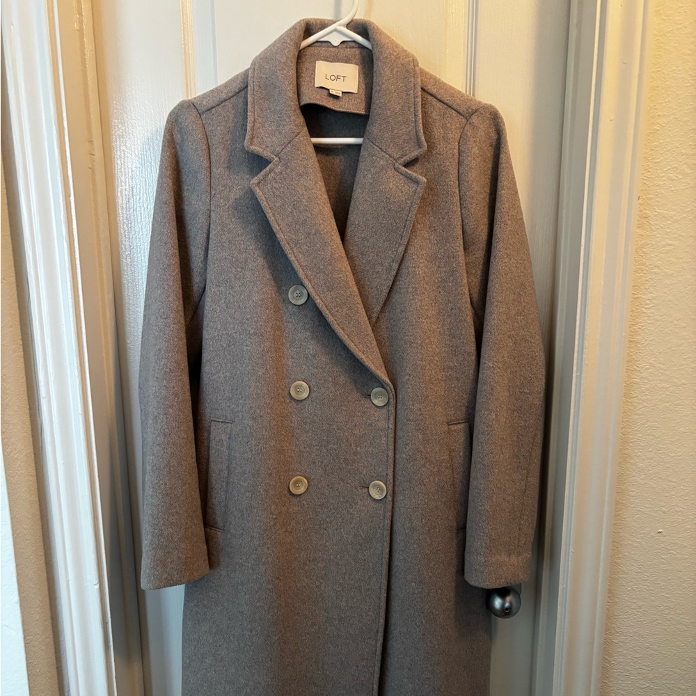 LOFT Long Gray Coat